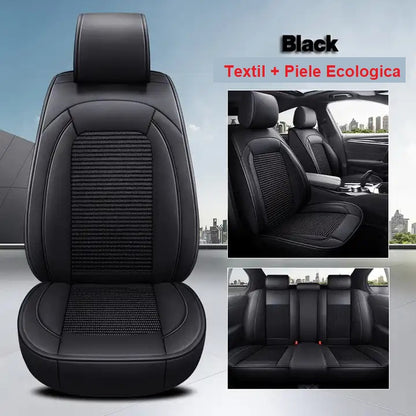 Huse auto Ford Textil + Piele Ecologica Negre