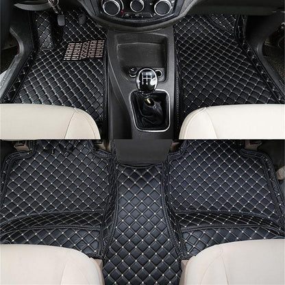 Covorase auto Premium  Renault Captur 1 2013-2019 negru cu fir crem