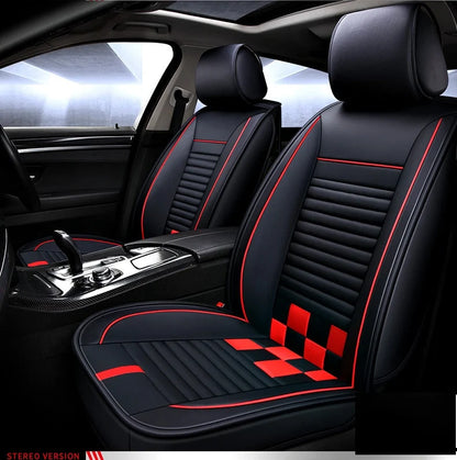 Huse auto Audi Style Negru + Rosu