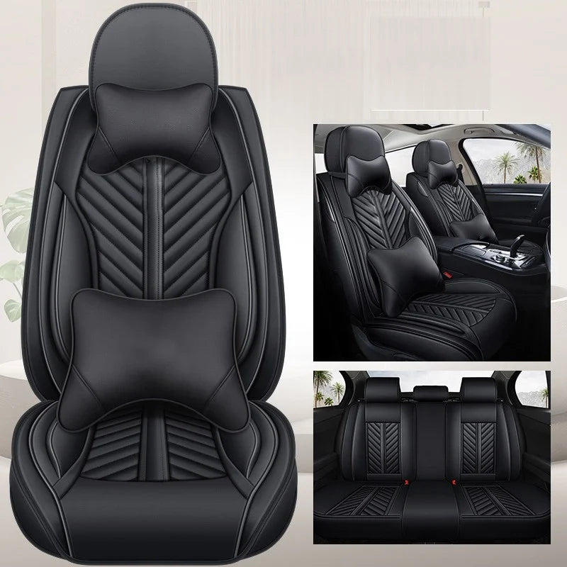 Huse auto Chrysler Luxury Negru Complet