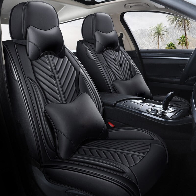 Huse auto Skoda Luxury Negru Complet