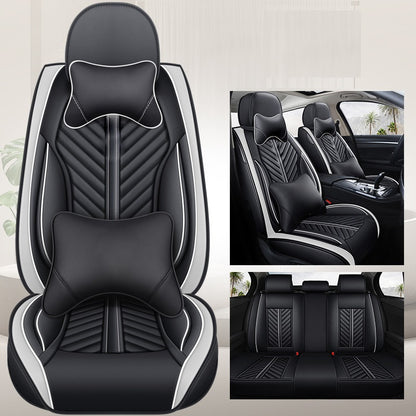 Huse auto Audi Luxury Negru + Alb