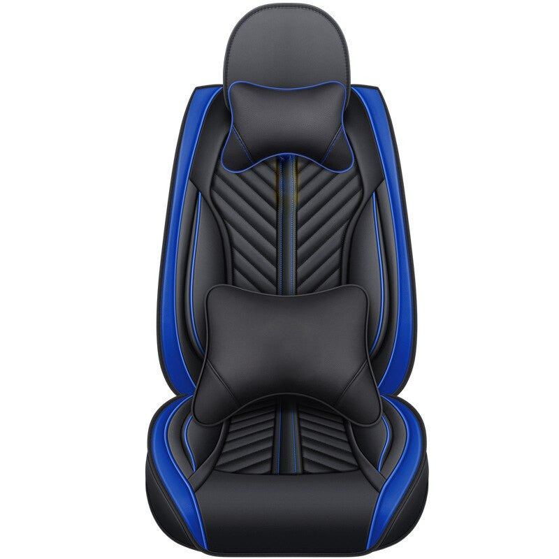 Huse auto Seat Luxury Negru + Albastru