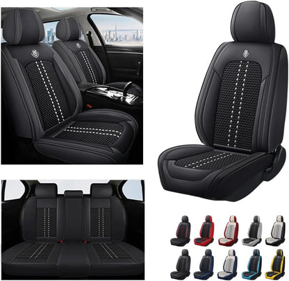 Huse auto Chevrolet Elite Negru (Textil + Piele )