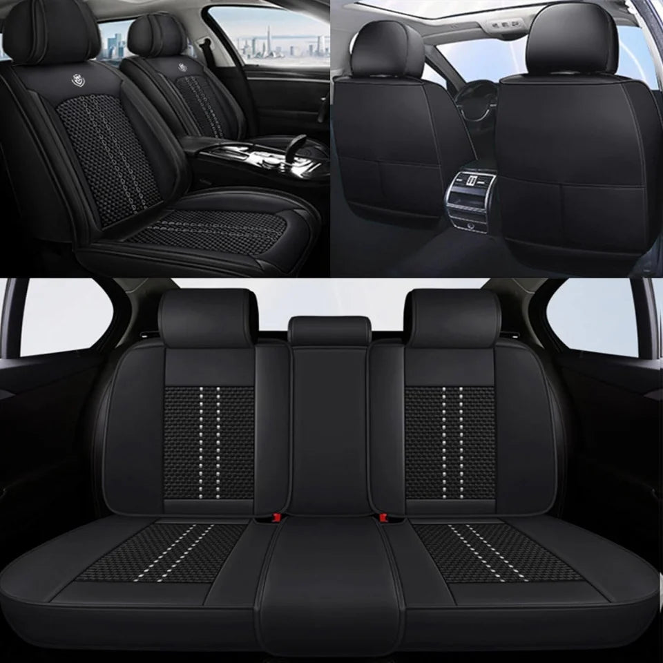 Huse auto Volkswagen Elite Negru (Textil + Piele )