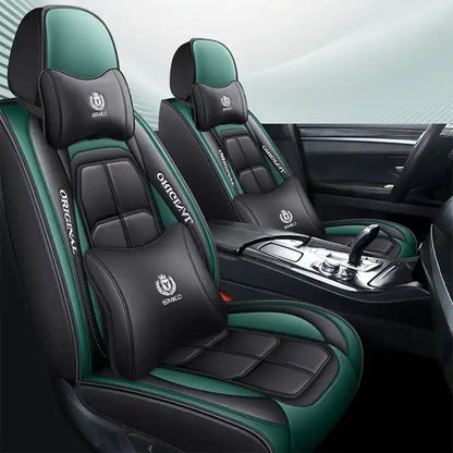 Huse auto Audi Style Negru + Verde