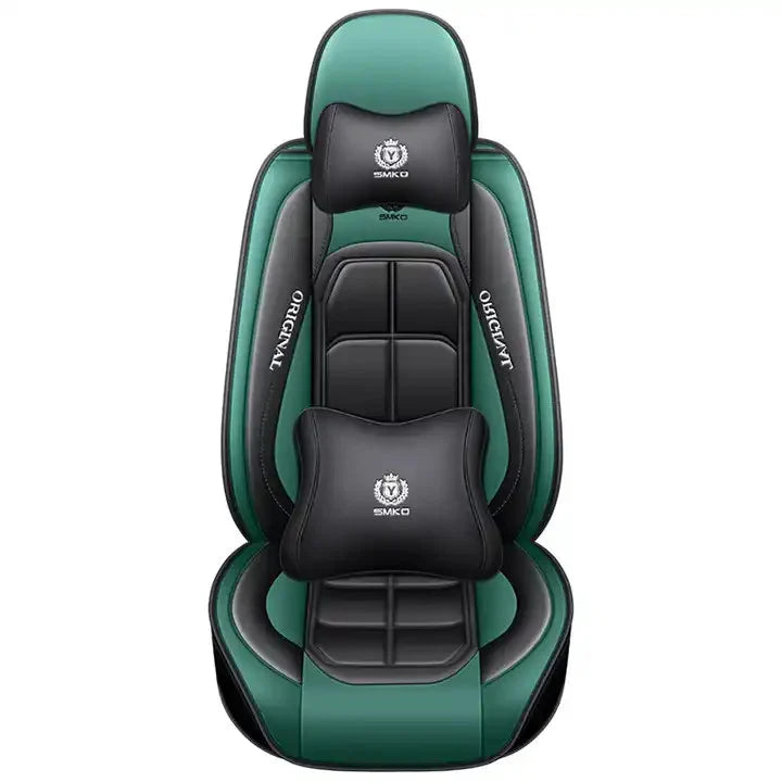 Huse auto Audi Style Negru + Verde